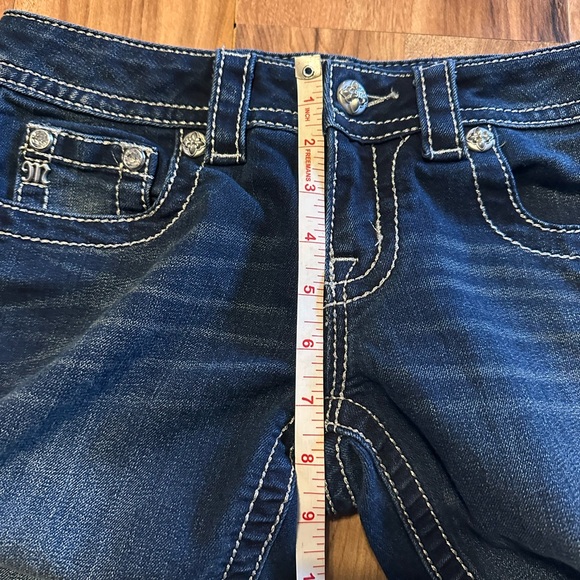 Miss Me Jeans Women’s Size 27 Signature Rise Skinny Dark Wash Bling Pocket - Picture 8 of 10